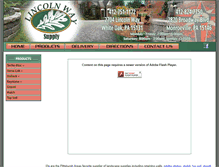 Tablet Screenshot of lincolnwaylandscapesupply.com